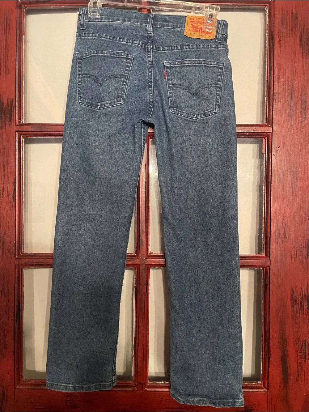Levi's Kids Straight Leg Jeans in Medium Blue Wash